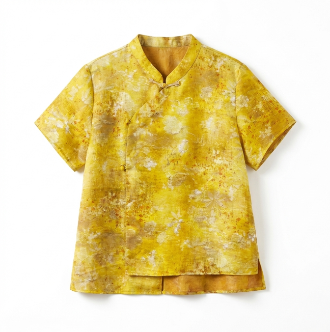 Women's Top Tencel Short Sleeve Summer Breathable Blouse Elegant