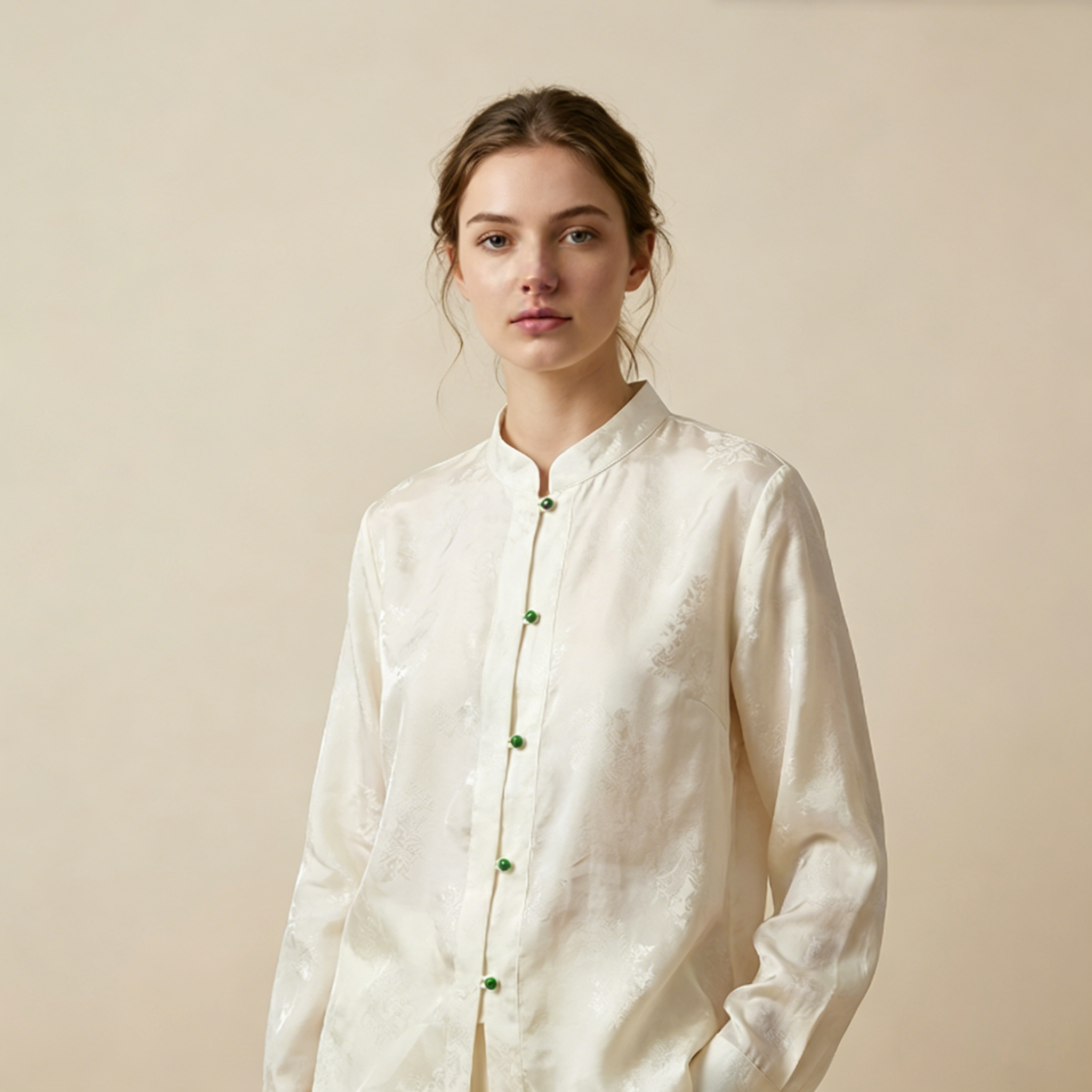 New Chinese-style Long Sleeve Shirt