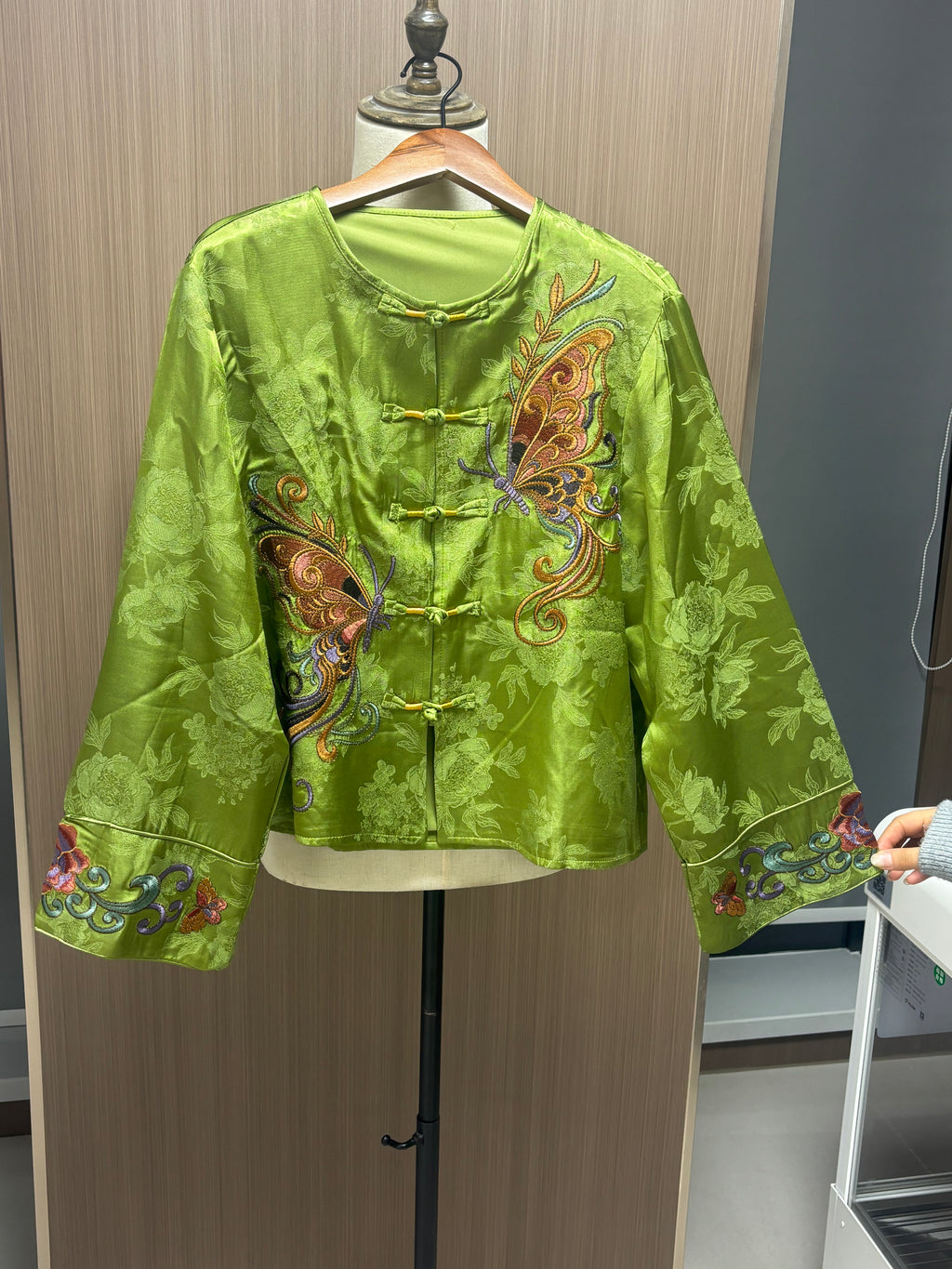 Women's Top Heavy Embroidery Satin Jacquard Top New Chinese-Style Shirt
