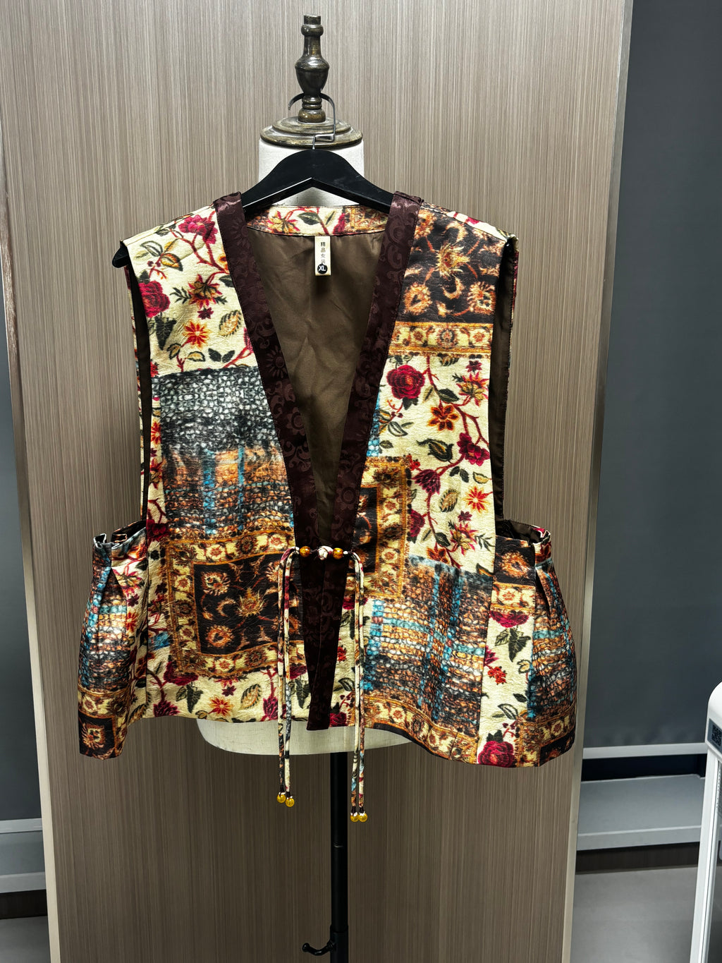Ethnic Style Retro Printed Vest