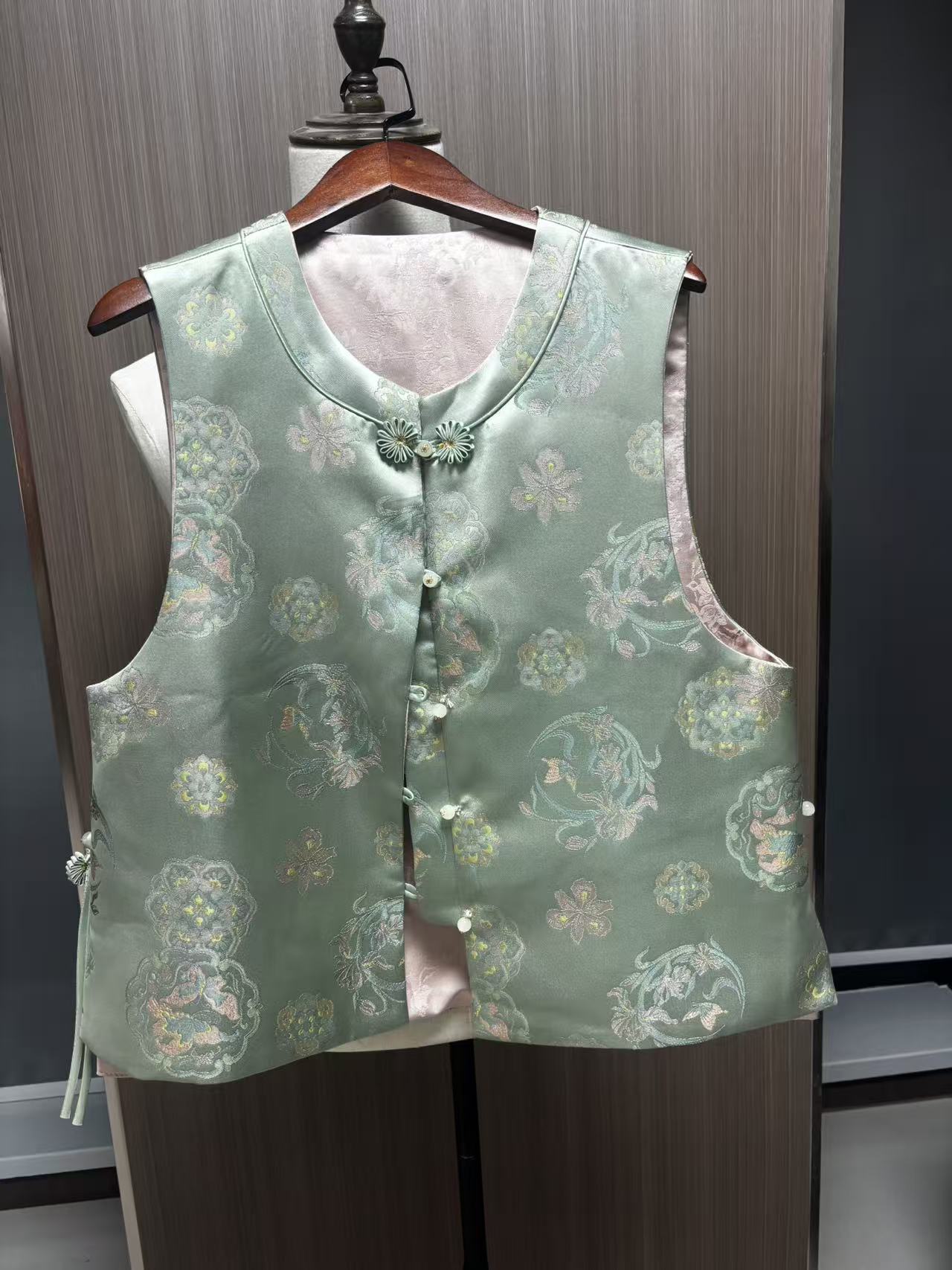 Women's Top Jacquard Vest New Chinese Style Spring and Autumn New Retro Slimming