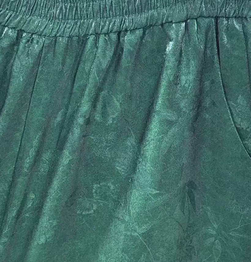 New Chinese-style Jacquard Wide-leg Pants