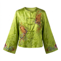 Women's Top Heavy Embroidery Satin Jacquard Top New Chinese-Style Shirt
