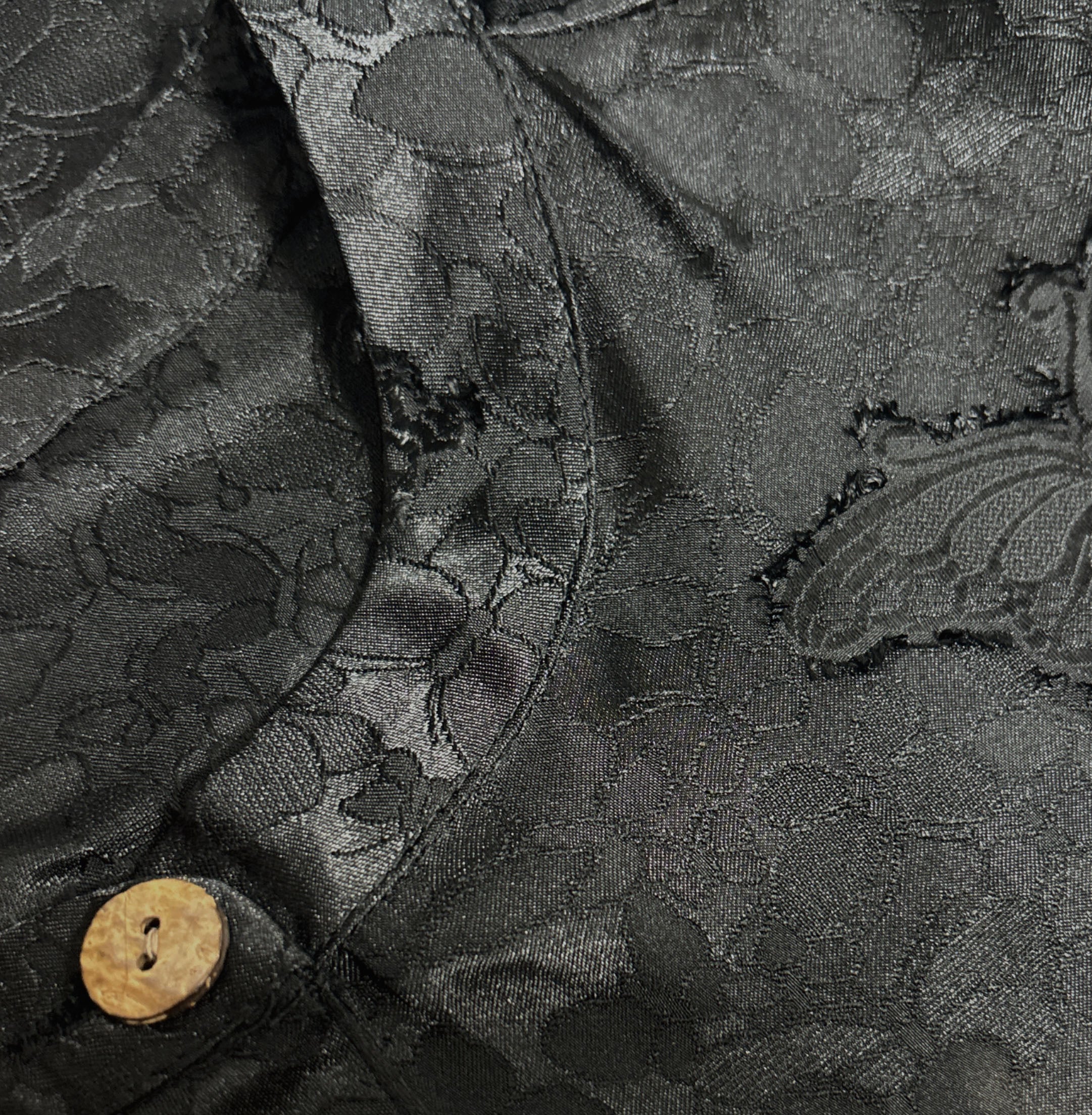 New Chinese-style Black Butterfly Jacquard Dress Loose Straight Midi Dress