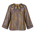 New Chinese-style Gourd Jacquard Frog Button Top