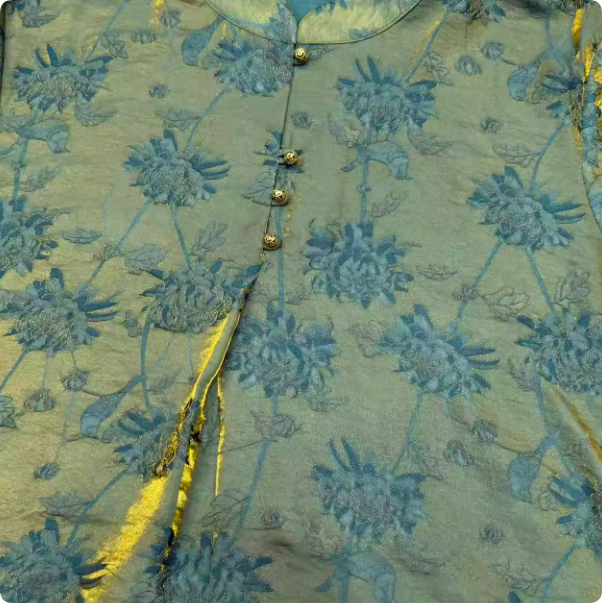 New Chinese Style Dark Green Jacquard Improved Qipao Dress