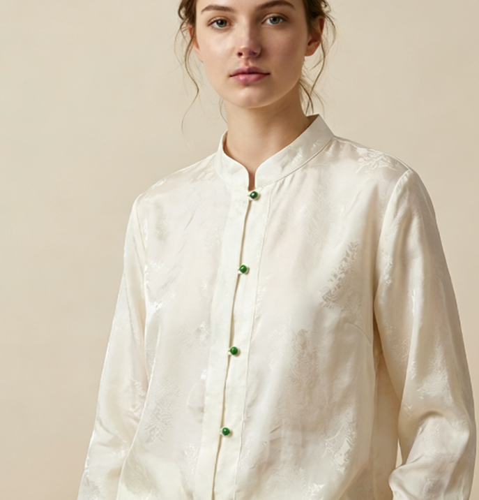 New Chinese-style Long Sleeve Shirt