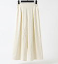 New Chinese-style Off-white Textured High-waist Wide-leg Pants