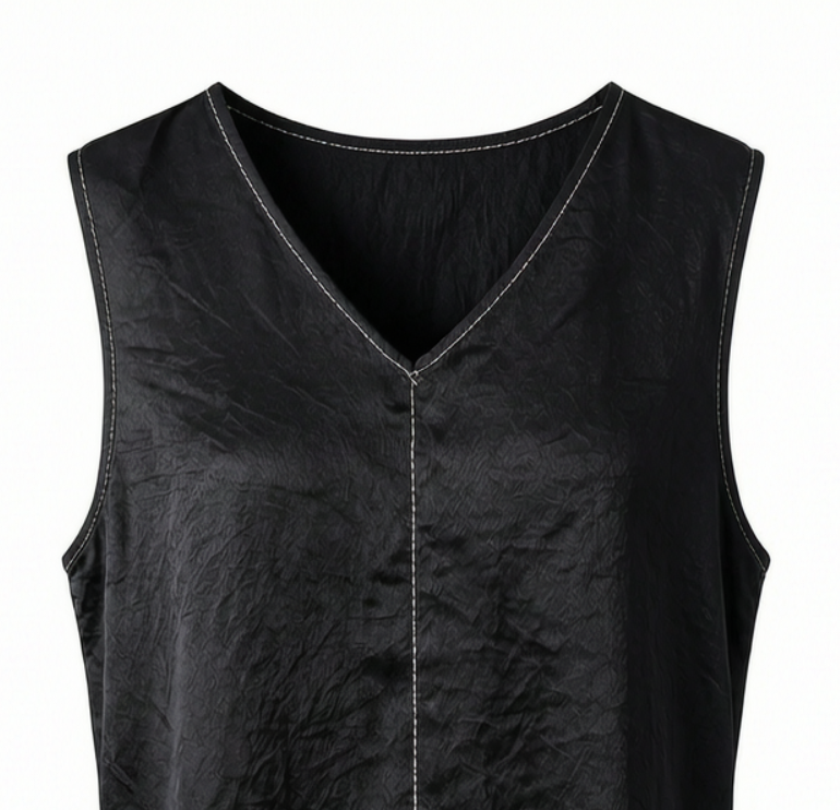 New Chinese Style V-neck Sleeveless Tank Top