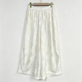 New Chinese-style High-Waisted Draped Satin Trousers