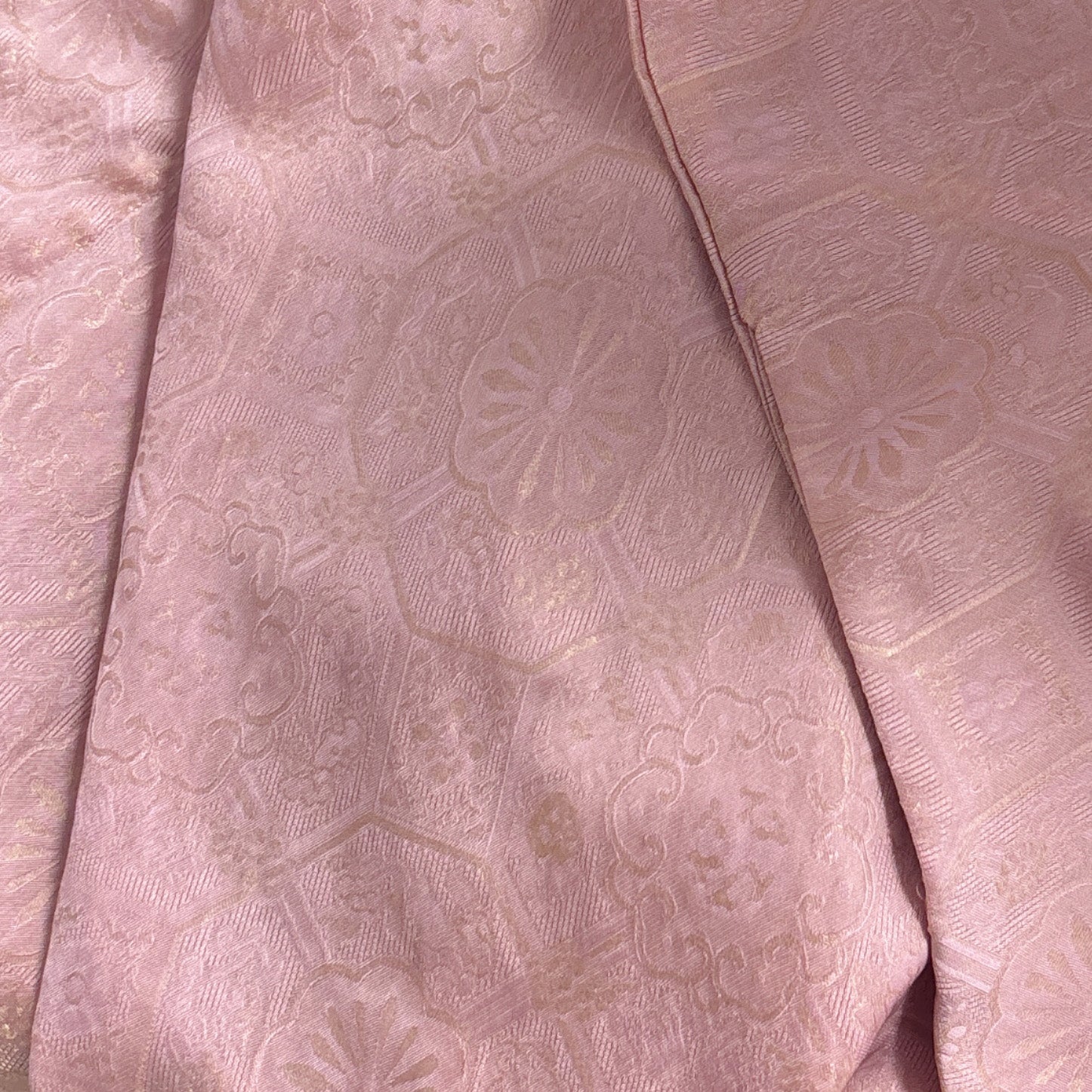 New Chinese-style Women's Pink Jacquard Brocade Dress Improved Traditional Midi Dress