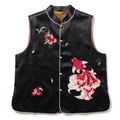 Women's Top Hand-Embroidered Chinese-Style Vest Vintage Stand Collar Vest