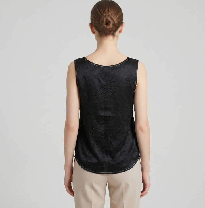 New Chinese Style V-neck Sleeveless Tank Top